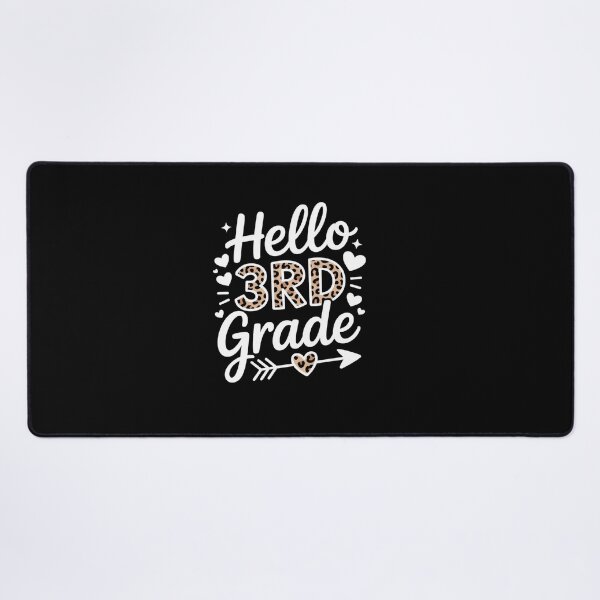 Item preview, Hello 3rd Grade Leopard Teacher Student Back to School Girls designed and sold by SIGORDESIGN.