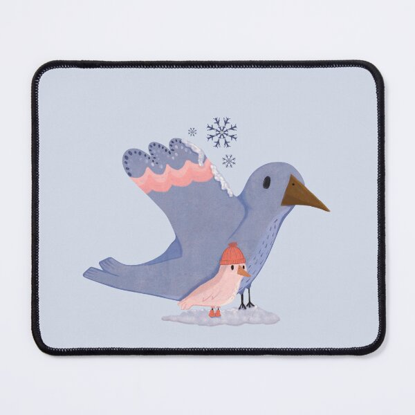 Item preview, Cute Birds in Snow designed and sold by ellealsopaints.