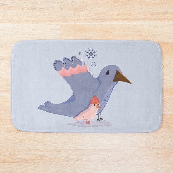 Item preview, Cute Birds in Snow designed and sold by ellealsopaints.