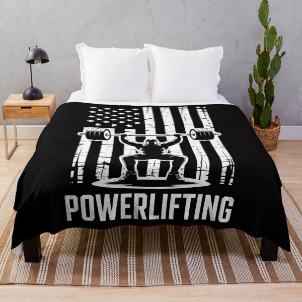 Item preview, Patriotic Gym Funny American Flag Powerlifting designed and sold by SyncSusscess.