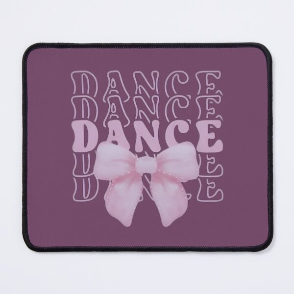 Item preview, Dance Dance Dance – Pastel Typography with Bow Aesthetic Design designed and sold by Rangmanch.