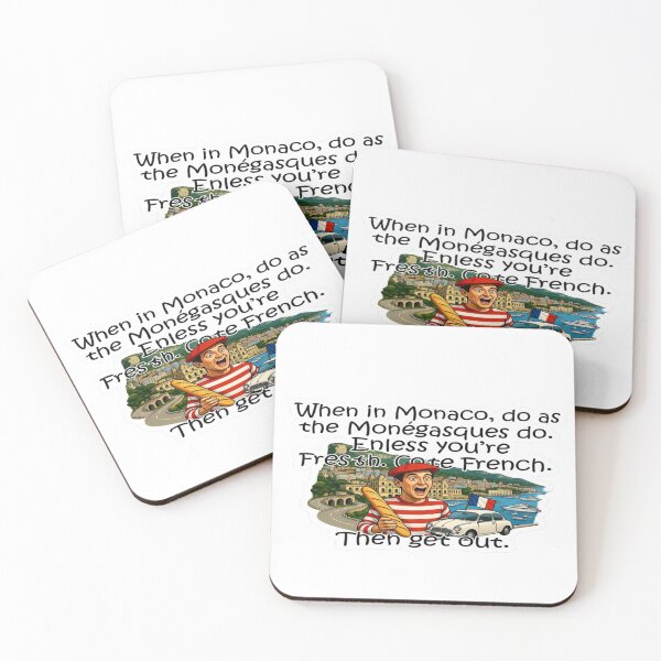 Item preview, When in Monaco Funny Travel Shirt – Monaco Humor Quote T-Shirt & Sticker Design designed and sold by Sushikidsntod.