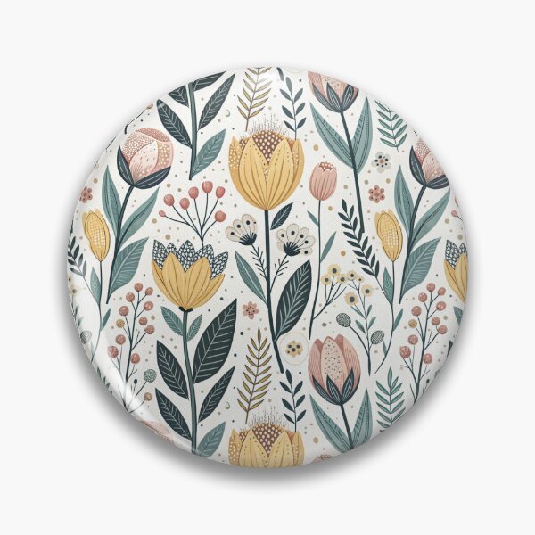 Item preview, Nordic Spring Flowers | Scandinavian Folk Design designed and sold by Shuga-Design.