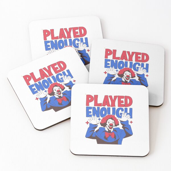 Item preview, Played Enough Clown — Retro 1970s Style Circus Streetwear designed and sold by HBDStudio.