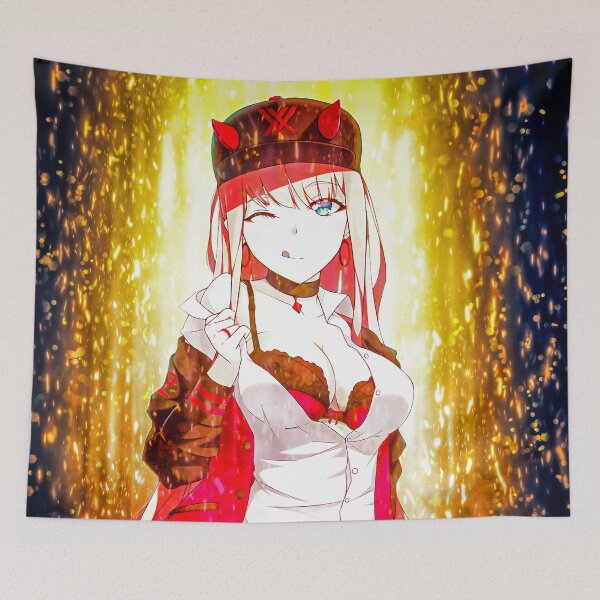 Item preview, Zero Two Darling Franxx Anime Girl Golden Bold Fiery Energetic Aura designed and sold by Tokyonomad.