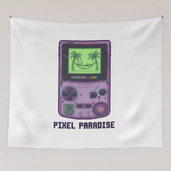 Item preview, Retro Handheld Console Pixel Art Stickman - Cozy Gamer Aesthetic designed and sold by StickyGuys.