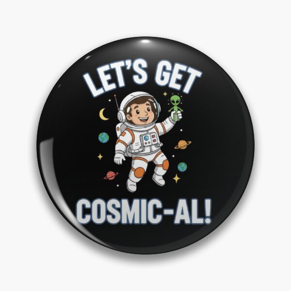 Item preview, Let’s Get Cosmic-al – Funny Space Adventure Design designed and sold by Dogandesighn.