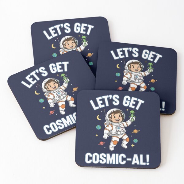Item preview, Let’s Get Cosmic-al – Funny Space Adventure Design designed and sold by Dogandesighn.