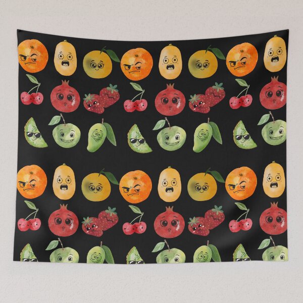Item preview, Calamansi & Fruit Squad Stickers – Choose Your Mood Fruit Faces Watercolor Set designed and sold by MirAgi.