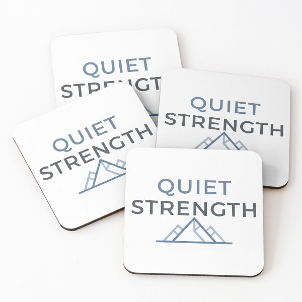 Item preview, BEST SELLER Quiet Strength Motivation USA designed and sold by Gilded Dreams.
