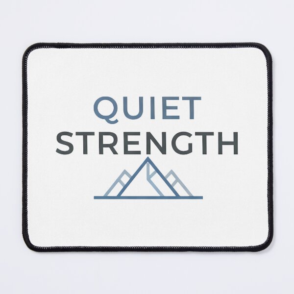Item preview, BEST SELLER Quiet Strength Motivation USA designed and sold by Gilded Dreams.