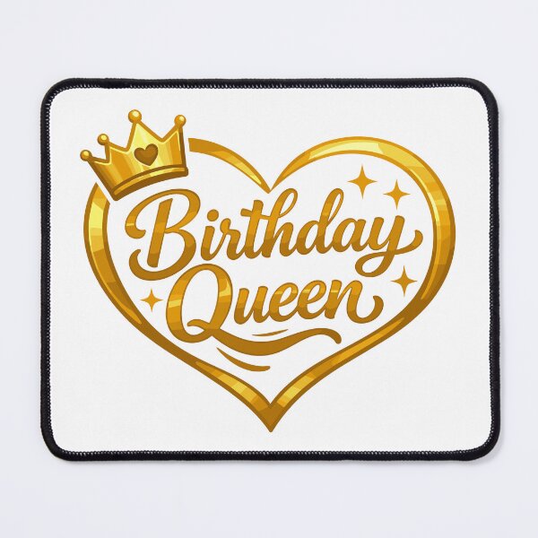 Item preview, ? Birthday Queen Design | Gold Crown Birthday Artwork designed and sold by tatajef14.