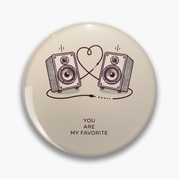 Item preview, You Are My Favorite Vintage Speakers Retro Music Connection Art designed and sold by SplashTastic.
