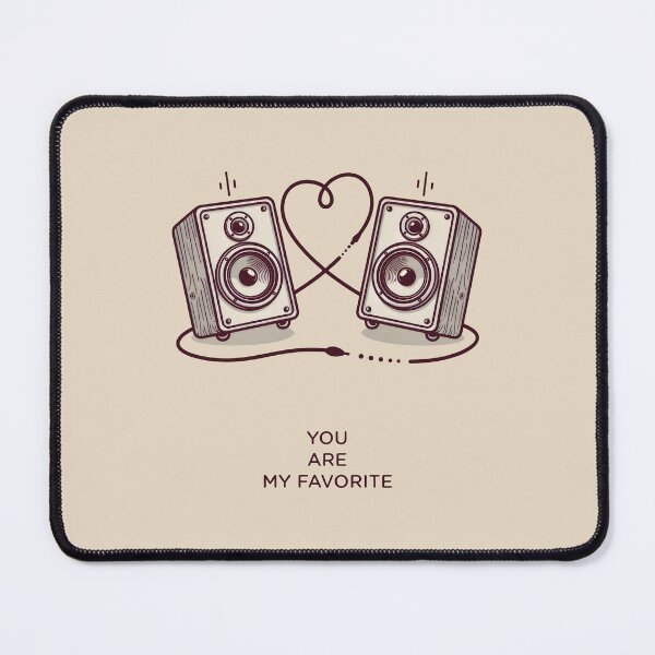 Item preview, You Are My Favorite Vintage Speakers Retro Music Connection Art designed and sold by SplashTastic.