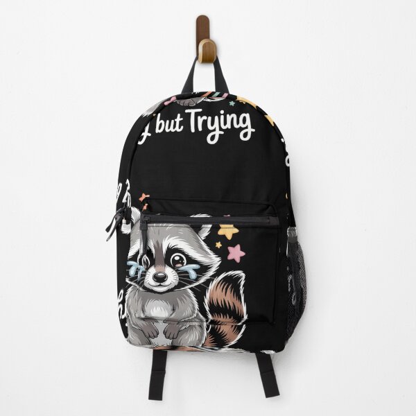 Item preview, Raccoon Funny Meme Mental Health Anxiety Depression designed and sold by SyncSusscess.