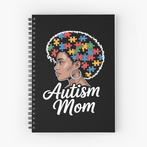 Item preview, Black Afro American Autism Awareness Mom designed and sold by Moxizz.
