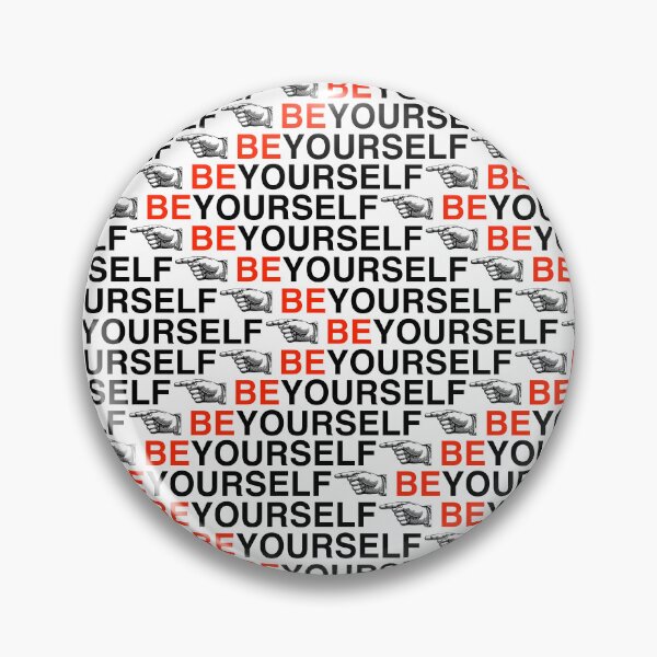 Item preview, Be Yourself Typography Pattern – Motivational Saying in Modern Graphic Design designed and sold by Mauswohn.
