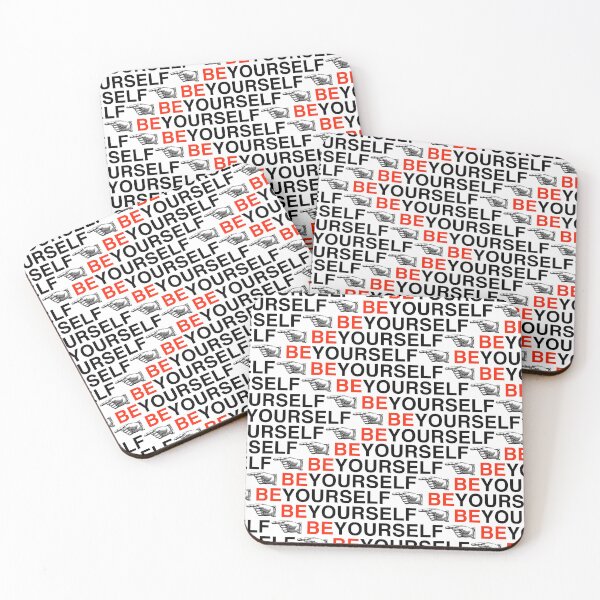 Item preview, Be Yourself Typography Pattern – Motivational Saying in Modern Graphic Design designed and sold by Mauswohn.