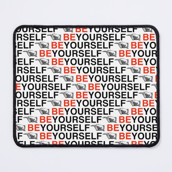 Item preview, Be Yourself Typography Pattern – Motivational Saying in Modern Graphic Design designed and sold by Mauswohn.