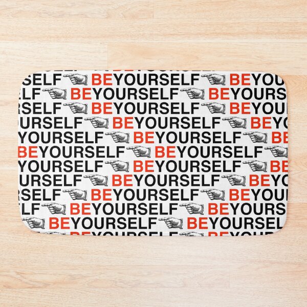Item preview, Be Yourself Typography Pattern – Motivational Saying in Modern Graphic Design designed and sold by Mauswohn.