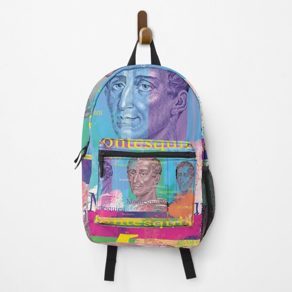Item preview, Montesquieu Pop Art Collage – Political Thinker in Aesthetic Design designed and sold by Mauswohn.