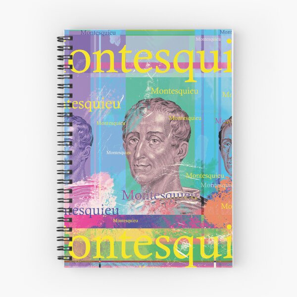 Item preview, Montesquieu Pop Art Collage – Political Thinker in Aesthetic Design designed and sold by Mauswohn.