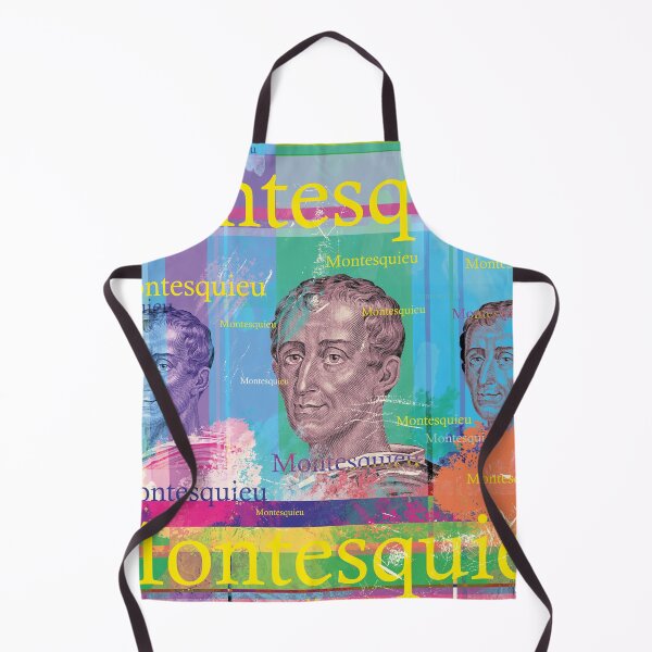 Item preview, Montesquieu Pop Art Collage – Political Thinker in Aesthetic Design designed and sold by Mauswohn.