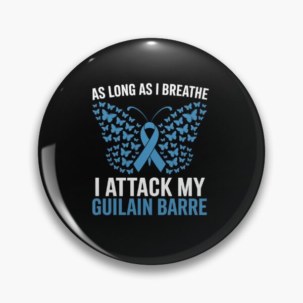 Item preview, Guillain Barre Awareness Blue Ribbon I attack my Syndrome designed and sold by Moxizz.