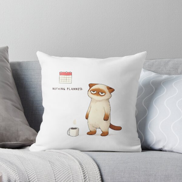 Item preview, Nothing Planned Low Energy Cat Design with Coffee designed and sold by Drawian Studio.