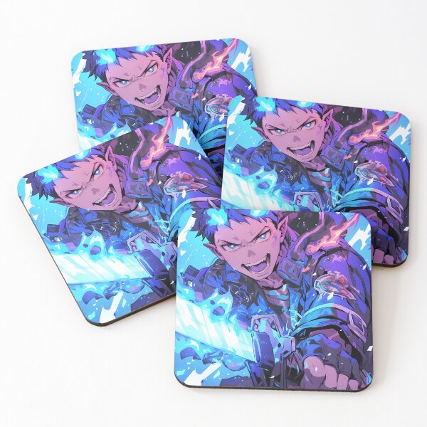 Item preview, Renzo Shima Blue Exorcist Fiery Anime Battle Blue Flames Fierce Determination designed and sold by Tokyonomad.