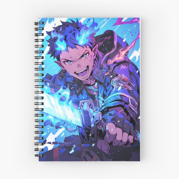 Item preview, Renzo Shima Blue Exorcist Fiery Anime Battle Blue Flames Fierce Determination designed and sold by Tokyonomad.