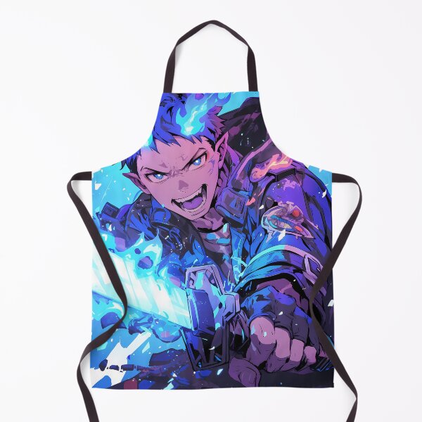 Item preview, Renzo Shima Blue Exorcist Fiery Anime Battle Blue Flames Fierce Determination designed and sold by Tokyonomad.