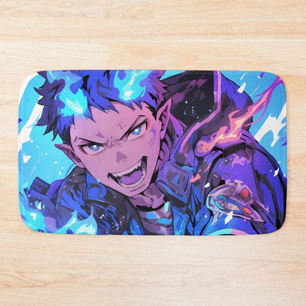 Item preview, Renzo Shima Blue Exorcist Fiery Anime Battle Blue Flames Fierce Determination designed and sold by Tokyonomad.