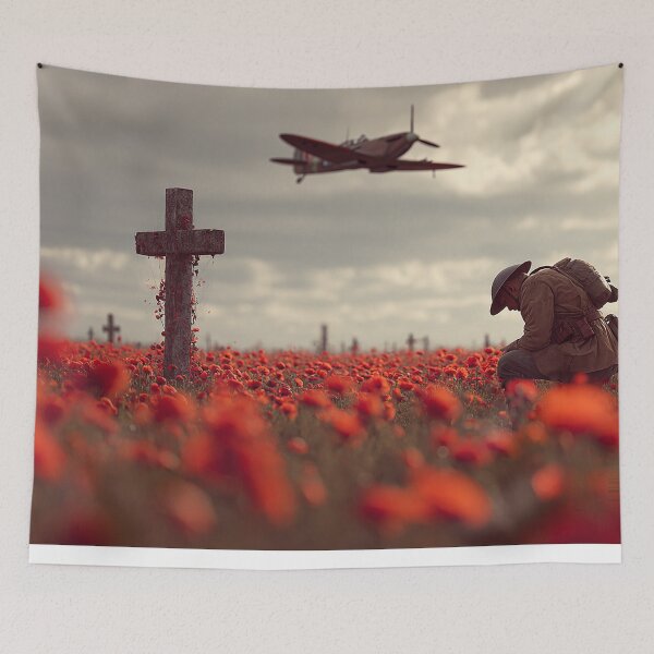 Item preview, Cross and Poppy Tribute designed and sold by Skyframe Aviation.