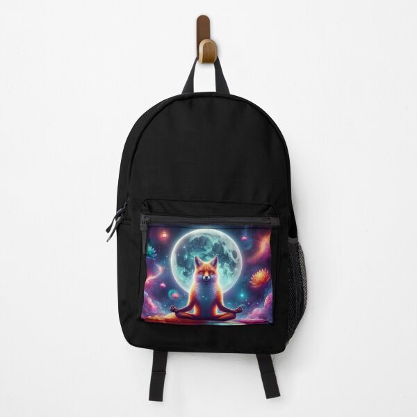 Item preview, Cosmic Zen Fox Under the Moon – Spiritual Fantasy Art designed and sold by Dogandesighn.
