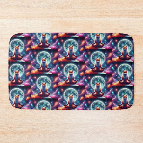 Item preview, Cosmic Zen Fox Under the Moon – Spiritual Fantasy Art designed and sold by Dogandesighn.