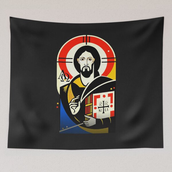 Item preview, Bauhaus Pantocrator — IC XC NIKA designed and sold by Sanctum Icons.