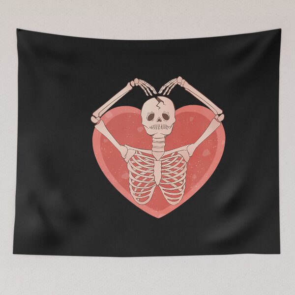 Item preview, Skeleton Heart Retro Valentine designed and sold by oayuwhvzakk33.