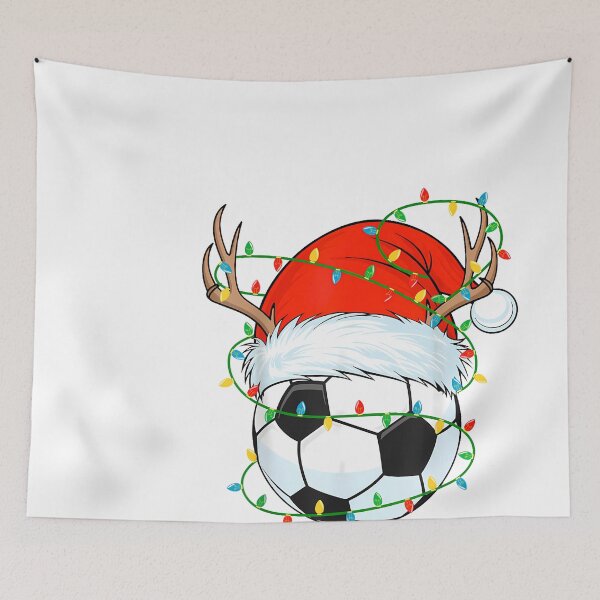 Item preview, Santa Soccer Ball Xmas Lights Christmas Soccer Player designed and sold by raelinema9mar1.