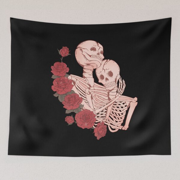 Item preview, Flower Skeleton Love Retro designed and sold by oayuwhvzakk33.