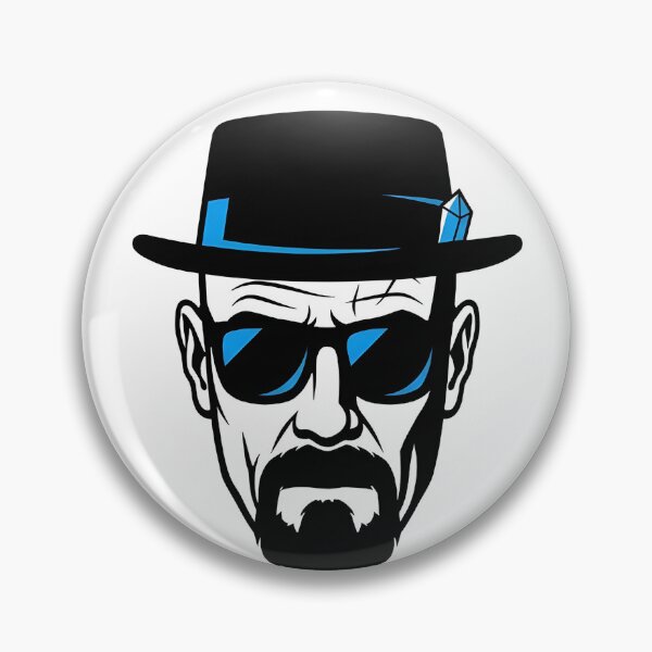 Item preview, Heisenberg: Minimalist Blue & Black Vector Icon designed and sold by VortexPix.