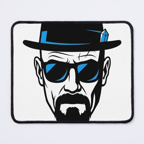 Item preview, Heisenberg: Minimalist Blue & Black Vector Icon designed and sold by VortexPix.
