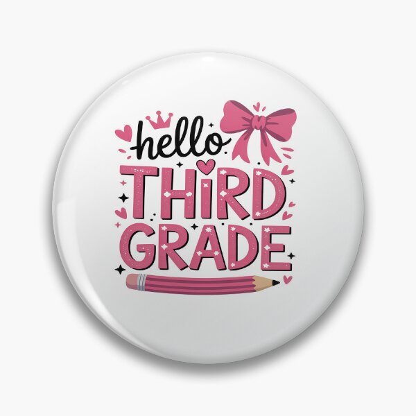 Item preview, Hello Third Grade First Day of School Coquette Teacher Girl designed and sold by Moxizz.