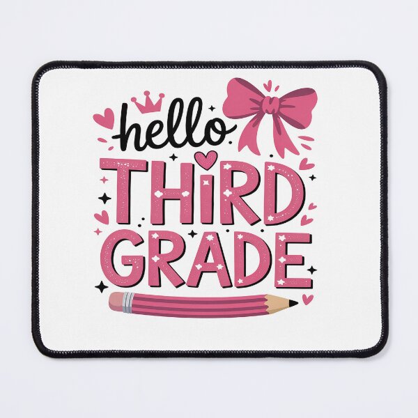 Item preview, Hello Third Grade First Day of School Coquette Teacher Girl designed and sold by Moxizz.