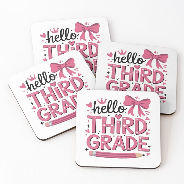 Item preview, Hello Third Grade First Day of School Coquette Teacher Girl designed and sold by Moxizz.