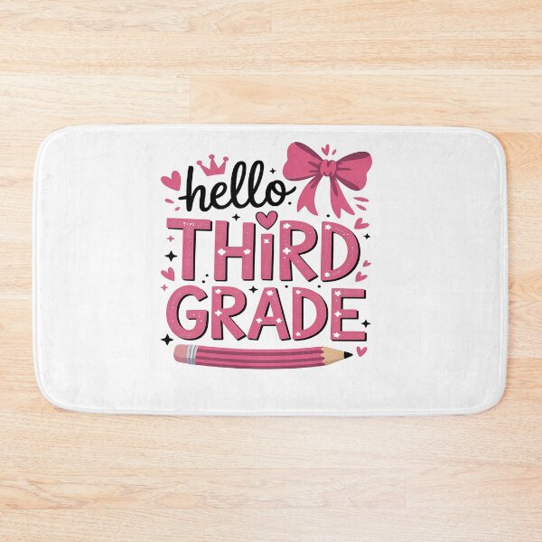 Item preview, Hello Third Grade First Day of School Coquette Teacher Girl designed and sold by Moxizz.
