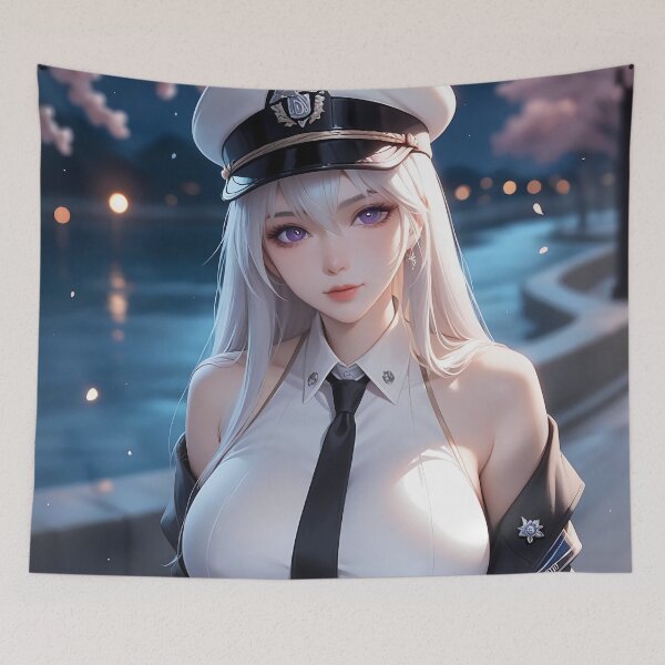Item preview, Elegant Enterprise Evening Stroll Sakura River Azur Lane Anime Girl designed and sold by Tokyonomad.