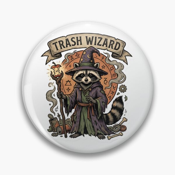 Item preview, Retro Gothic Raccoon Wizard Tarot Card Aesthetic Arcane Trash Panda Vintage Woodcut Style designed and sold by StickyGuys.