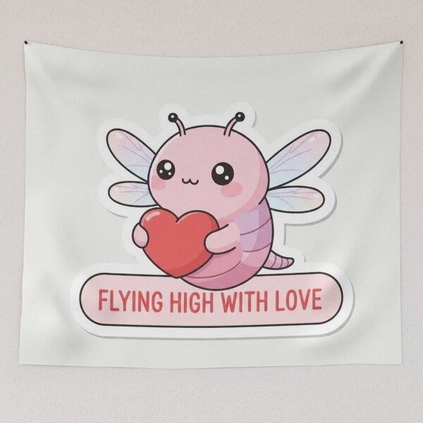 Item preview, Kawaii Pink Wasp Bee-Mine Forever Valentine Minimalist Sticker designed and sold by arup7980.