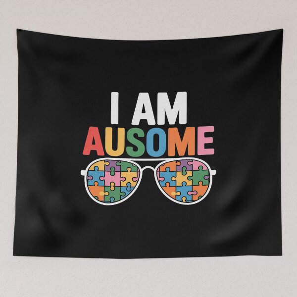 Item preview, I Am Ausome Autistic Autism Awareness Puzzle Sunglasses Kids designed and sold by Moxizz.